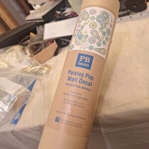 Pottery Barn Teen Paisley Pop Wall Decal Stickers New 27 X 40 Inch